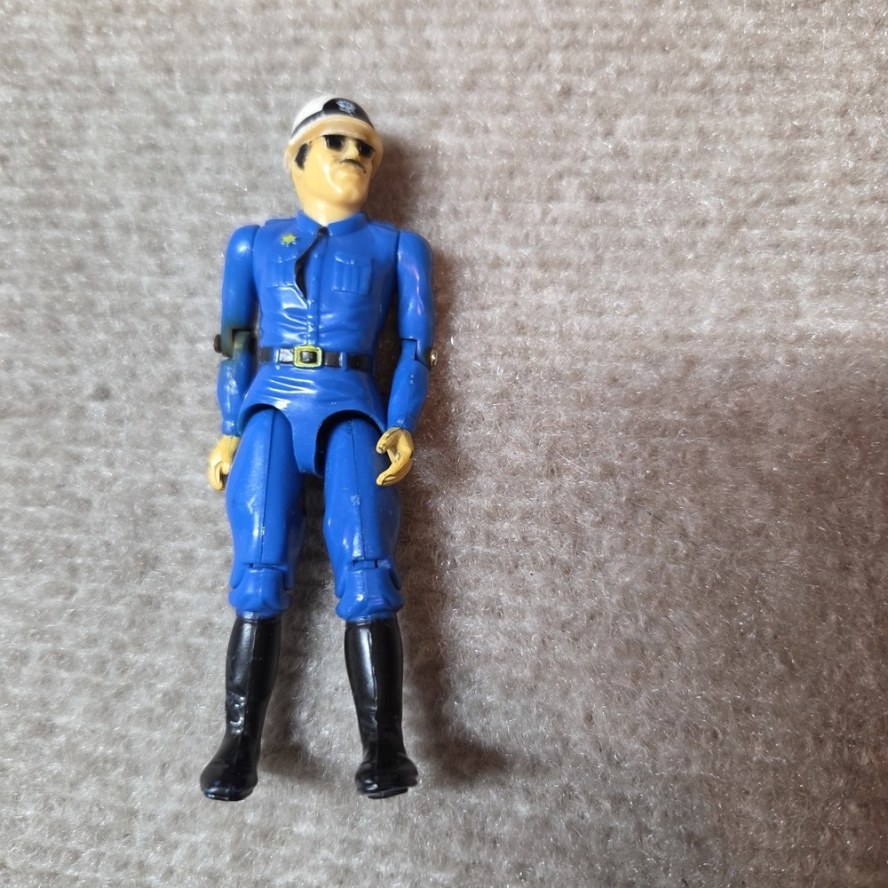 PROCESSED PLASTIC CO. Action Figure BLUE Police Helicopter PILOT Cop Officer